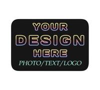 Naispanda Zerbino di Benvenuto Personalizzato, Zerbino per interni ed esterni Personalizzato tappeto 60x40CM Tappeto D'ingresso Antiscivolo Naturale Ideale Per l’Ingresso Della Casa