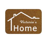 Naispanda Zerbino di Benvenuto Personalizzato, Zerbino per interni ed esterni Personalizzato tappeto 60x40CM Tappeto D'ingresso Antiscivolo Naturale Ideale Per l’Ingresso Della Casa