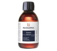 Naissance Olio di Ricino Certificato Biologico - 225ml - Olio di Castor Pressato a Freddo - per Capelli, Ciglia, Sopracciglia, Barba, Viso, Corpo