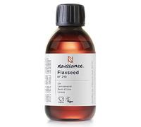 Naissance Olio di Semi di Lino Vergine 225ml - Naturale, Non Raffinato, Vegan - Idratante e Nutriente per Pelle e Capelli - Ideale come Olio da Massaggio Base