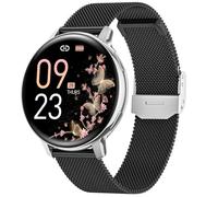 NAIXUES Smartwatch Donna con Chiamate, 1.39" Orologio Smartwatch Fisiologia Femminile Sonno Cardiofrequenzimetro SpO2, 120+ modalità Sport Smart Watch Fitness Notifiche Whatsapp, Nero Argento