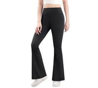 Naiyafly Leggings da bambina, a vita alta, pantaloni da yoga, per ragazze, lunghezza completa, elasticizzati, per la danza dei bambini, leggings attivi, leggings, 1 pezzo nero, 9-10 Anni