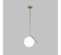 Naiyn E27 Creativity Pendant Light Postmodern Living/Dining Room Lampadario Nordic Lampada a sospensione in vetro Palla Design Lampada Drop Lights Steel Tubo Lamp
