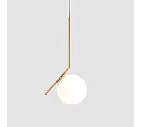 Naiyn E27 Creativity Pendant Light Postmodern Living/Dining Room Lampadario Nordic Lampada a sospensione in vetro Palla Design Lampada Drop Lights Steel Tubo Lamp