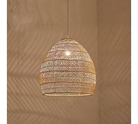 Naiyn Handmake Lampada in Rattan Vintage E27 Lampade a Sospensione Rattan Vimini Lanterna Lampadario Loft Soggiorno Sala da Pranzo Decorazioni per la casa Cafe Ristorante Lampada a Sospensione