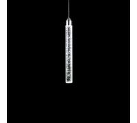 Naiyn Lampada a Sospensione a LED Moderna e Minimalista Bubble K9 Luci a Sospensione in Cristallo Cilindro Lampada a Sospensione a Tubo Lungo per Isola da Cucina Lampada a Sospensione a Tubo Lungo