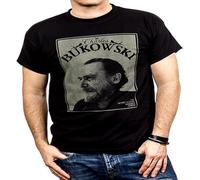NAIYOUFABING Cool Vintage T Shirt for Men Charles Bukowski Black S