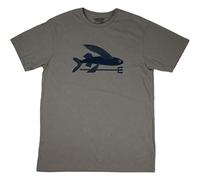 NAIYOUFABING Flying Fish Men's T Shirt T-Shirt Grey L
