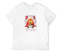 NAIYOUFABING Howls Moving Castle Men's Basic Short Sleeve T-Shirt White 3XL
