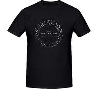 NAIYOUFABING Insomnium Shadows of The Dying Printed Tee Shirts Men Ground Neck Black L
