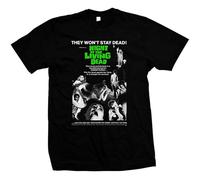 NAIYOUFABING Night of The Living Dead - Movie Poster - Pre-Shrunk Hand-Screened T Black M