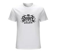 NAIYOUFABING USA Santa Fe Klan Reggaeton Latino Gang Latin Trap Hip Hop T-Shirt 100% Cotton White M