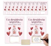 NAÏZAYA 10 Biglietti Gratta e Vinci San Valentino Personalizzabili - Un Desiderio Segreto Per Noi