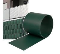 NAIZY 30 strisce di protezione da sguardi indiscreti in PVC, 2,5 m x 19 cm, opache, a doppia asta, frangivista, colore: verde