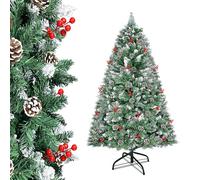 NAIZY Albero di Natale Artificiale Realistico 180 cm (Ø Circa 100 cm) con Sistema di Ombrelli Pieghevoli a Montaggio Rapido e Supporto in Metallo
