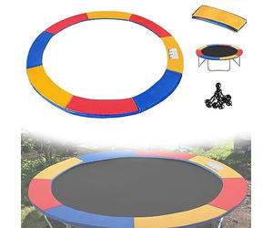 NAIZY Copertura per Trampolino, Accessorio Protezione per Bordi, Resistente ai Raggi UV e Antistrappo, per Trampolino Rotondo Ø305 cm, Colorato