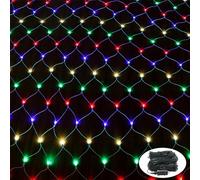 NAIZY Rete Luminosa a LED 6M x 2M 280 LEDs Tenda Luci di Netta 8 Modalità Fata di Luce a Rete per Natale, Matrimoni, Feste - RGB