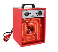 NAIZY Termoventilatore Professionale 5KW, 400V Riscaldatore Elettrico Con Termostato e 4 Livelli di Riscaldamento, Protezione da Sovraccarico