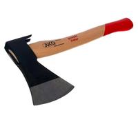 NAJDER Ascia da legno universale JUCO 0,8 kg - 380 mm, Ascia spaccalegna, Ascia da giardinaggio professionale, durezza 47-55 HRC, manico in faggio, DIN 7294, multifunzionale