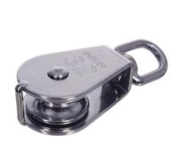 NAJDER Bozzello in acciaio inox Diametro 20 mm, Carrucola di sollevamento, Puleggia di sollevamento Carico di rottura 930 kg, Carrucola mimetica per funi Diametro massimo 5 mm, Robusta e durata