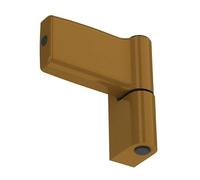 NAJDER Cerniera per porta in PVC Jocker 120 kg Altezza battuta: 17,5 mm, Cerniera per ante, Cerniera in zama, Struttura monolitica, Antieffrazione, Colore: Oro