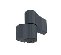 NAJDER Cerniera per porte in alluminio Jocker 160 kg 67 mm, cerniera doppia a 2 ali, cerniera a vite in alluminio estruso resistente, colore: grigio antracite RAL 7016M