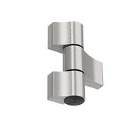 NAJDER Cerniera per porte in alluminio Jocker 160 kg 67 mm, Cerniera per ante, Cerniera a 3 ali, Cerniera a vite in alluminio estruso resistente, colore: acciaio inox