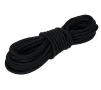 NAJDER Corda in polipropilene nera diametro 10 mm lunghezza 10 m, carico di rottura 12400 N, corda intrecciata universale, paracord, per campeggio, sopravvivenza, giardino, legatura, artigianato