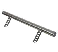 NAJDER Maniglia monofacciale a 45° per porte, barra tonda lunga diametro: 32 mm 1200x1400 mm, acciaio inox, maniglia a tirare, per porte d'ingresso a spinta, qualità superiore