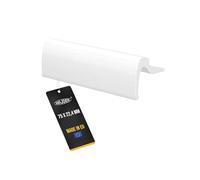 NAJDER Maniglia per porta da terrazzo, maniglia per finestra, maniglia per porta scorrevole esterna in alluminio estruso anodizzato resistente alla corrosione, colore: bianco puro RAL 9016