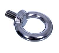 NAJDER Set di 5 golfari M8, bullone occhiello, anello di sollevamento in acciaio inox A2 AISI 304, viti a filettatura maschio, DIN 580 per pesi di sollevamento da costruzione fai da te