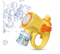 NAJILI Pistola elettrica per bolle di sapone, 4000 bolle/minuto con serbatoio da 200 ml, Bubble Machine con luce a LED, per feste di compleanno per bambini, per feste all'aperto, macchina automatica
