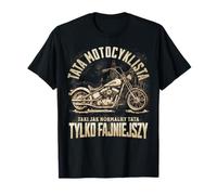 Najlepszy Tata Motocyklista Motocykl Polska Polish Biker Dad Maglietta