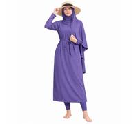 NAJMA, Burkini per Donne Musulmane, Hijab regolamentato, Burkini da Donna Modesto Composto da 5 Pezzi, Tessuto Non Attillato, Costume Intero