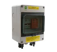 NAKA Scatola di collegamento solare fotovoltaico, modulo solare DC 1 String 1000 V T2 2P, protezione da sovratensione, resistente ai raggi UV e impermeabile, bianco
