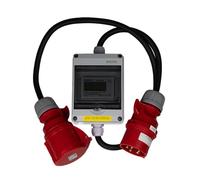 NAKA Stromzähler für Steckdose Digital Drehstromzähler 32A MID Geeicht 400V 1.5m