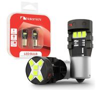 Nakamichi lampadine LED auto BA9S T4W BA9 47830 64111, 12 SMD super luminose di ricambio ideali per luce di lettura, cortesia, interni, targa, vano portaoggetti, mappa (Blu Neon, 12 LED, 2 Pezzi)