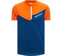 NAKAMURA Nacero Maglia da Ciclismo Blue Petrol/Orange D XL