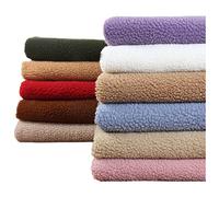 NAKAN 15 Colori Tessuto in Pelliccia Sintetica al Metro Tessuto in Pile Polare Antipilling Sherpa 160x100cm per Costume, Artigianato Artistico, Giocattoli, Cuscino(Color:Bordeaux)