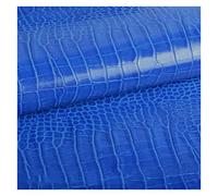 NAKAN Coccodrillo Modello Tessuto Ecopelle Finta Pelle al Metro 100x138cm PU Tessuto da Tappezzeria in Pelle Sintetica per Borse, Coprisedili, Artigianato Fai da Te(Color:Blue 8)