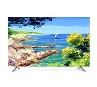 NAKAN Copertura TV Antipolvere Protezione Universale da 20"-80" per Schermi Piatti Curvi Copri Televisori Moderni per Interni con Stampa di Paesaggi in Poliestere(Color:Riverside,Size:52in)