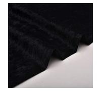 NAKAN Morbido Tessuto in Velluto al Metro 150x100cm Velour per La Decorazione Domestica, Cucito Artigianato Fai-da-Te, Tovaglie, Tendaggi(Color:Black 19)