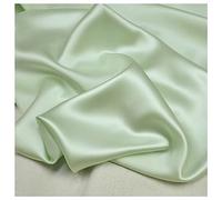 NAKAN Tessuto di Seta 30 Momme Materiale in Raso di Seta per Confezione di Abiti, Fodere, Matrimonio, Ballo, Federa, 114cm di Larghezza(Size:1.14x2m(3.7x6.5ft),Color:Verde Chiaro)