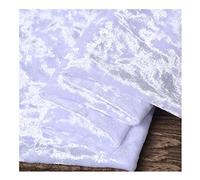 NAKAN Tessuto di Velluto Schiacciato al Metro Larghezza 160cm 4 Way Stretch Velour Materiale per Costumi d'Abbigliamento, Cucito Creativo, Decorazioni per La Casa(Color:Bianca)