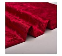 NAKAN Tessuto in Velluto Rosso al Metro 150 Cm di Larghezza Tessuto in Velluto per Cucire Artigianato Fai-da-Te, Tovaglia, Tendaggi per Tende, Cuscini, Decorazioni per La Casa(Color:Red 14,Size:1m)