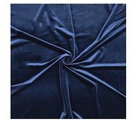 NAKAN Tessuto Velluto Blu Scuro 145cm di Larghezza Tessuto da Tappezzeria in Poliestere Non Elasticizzato per Artigianato da Cucito, Decorazioni, Tovaglia(Size:3m,Color:53)