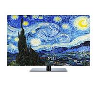 NAKAN Universale Copertura TV Antipolvere 22-80 Pollici Pellicola Salvaschermo per Stampa Artistica Liscia in Tessuto di Poliestere per Televisori al Plasma LED LCD(Color:Blu,Size:47in)