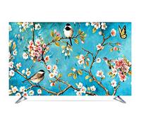 NAKAN Universale Copertura TV Antipolvere 22-80 Pollici Pellicola Salvaschermo per Stampa Artistica Liscia in Tessuto di Poliestere per Televisori al Plasma LED LCD(Color:Uccelli,Size:70in)