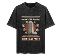 Nakatomi Christmas Party Die Hard Xmas Mens T-Shirt Black Unisex Top Tee S