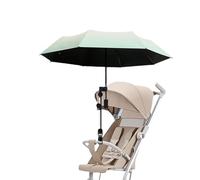 Nakazawa Ombrellone per passeggino, protezione solare universale per passeggino e passeggino, protezione UV 50 + ombrello flessibile con (cambiamento graduale del verde)